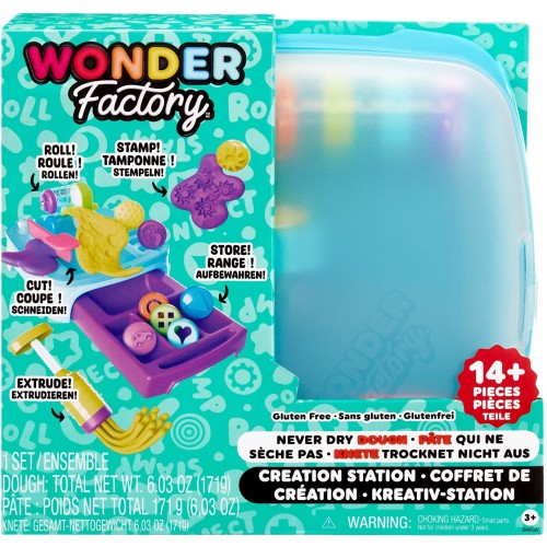 MGA Entertainment Wonder Factory Never Dry Dough Creation Station 595090-EUC 035051595090