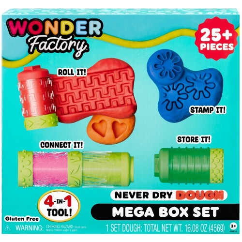 MGA Entertainment Wonder Factory Never Dry Mega Set of Modelling Dough 595137-EUC 035051595137