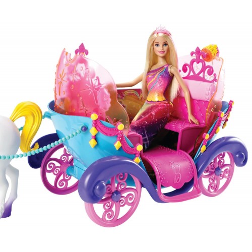 Mattel Barbie Άμαξα Ουράνιο Τόξο Με Κούκλα DPY38 887961328776