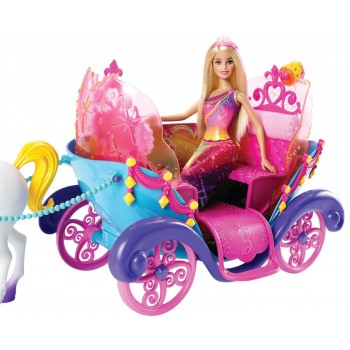 Mattel Barbie Άμαξα Ουράνιο Τόξο Με Κούκλα DPY38 887961328776