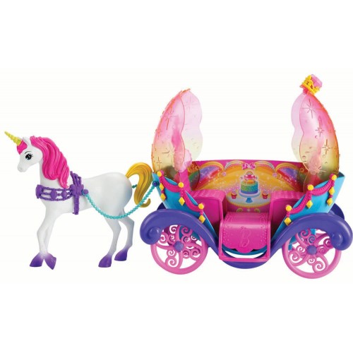 Mattel Barbie Άμαξα Ουράνιο Τόξο Με Κούκλα DPY38 887961328776