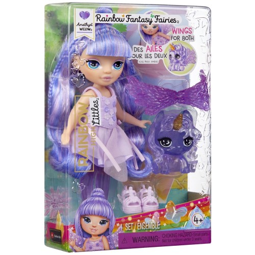 MGA Entertainment Rainbow High Littles Rainbow Fantasy Fairies Doll- Amethyst purple for PDQ 543435-X2EUC 035051543435