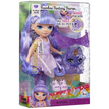 MGA Entertainment Rainbow High Littles Rainbow Fantasy Fairies Doll- Amethyst purple for PDQ 543435-X2EUC 035051543435