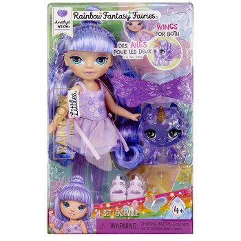 MGA Entertainment Rainbow High Littles Rainbow Fantasy Fairies Doll- Amethyst purple for PDQ 543435-X2EUC 035051543435