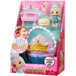 MGA Entertainment Yummiland Beauty Bag Playset + Lip Gloss Doll - cupcake Beauty Bag 546719-EUC 035051546733