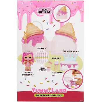 MGA Entertainment Yummiland Beauty Bag Playset + Lip Gloss Doll - cupcake Beauty Bag 546719-EUC 035051546733