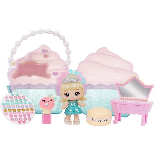 MGA Entertainment Yummiland Beauty Bag Playset + Lip Gloss Doll - cupcake Beauty Bag 546719-EUC 035051546733
