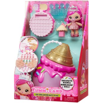 MGA Entertainment Yummiland Beauty Bag Playset + Lip Gloss Doll - cupcake Beauty Bag 546719-EUC 035051546733