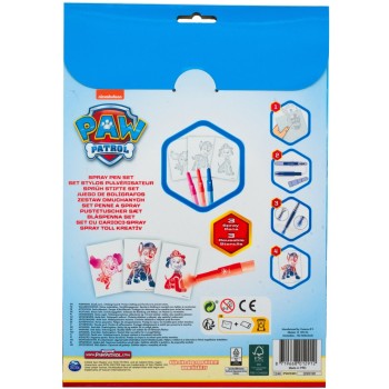 canenco Paw Patrol Σετ Αερογράφοι Σε Α4 Χαρτί PW23363 8719668012912