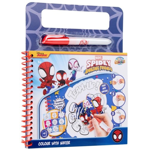 canenco Spiderman Spidey Βιβλίο Ζωγραφικής Με Νερό SP24354V1 8719668032446