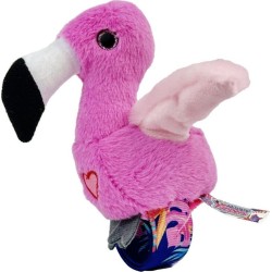 Jap Happy Yappers Plush Slap Band Animals- Flamingo  840060295929