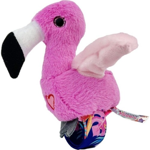 Jap Happy Yappers Plush Slap Band Animals- Flamingo  840060295929