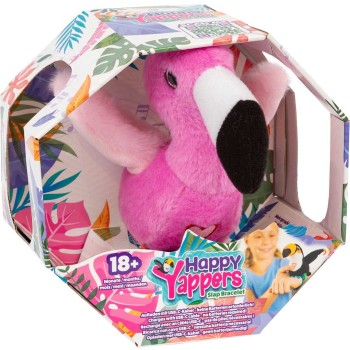 Jap Happy Yappers Plush Slap Band Animals- Flamingo  840060295929