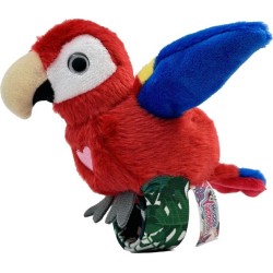 Jap Happy Yappers Plush Slap Band Animals- Red Parrot  840060295943