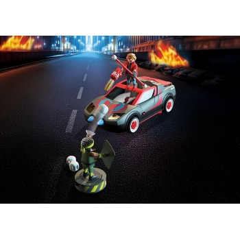 Playmobil Superheroes Roleplay Hero With Vehicle 71832 4008789718327