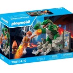Playmobil Superheroes Roleplay Hero Battle Against Giant Lizard 71831 4008789718310