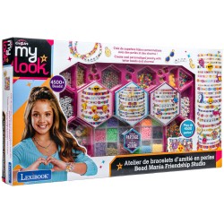 Lexibook cra-z-art cra-z-tart bead mania friendship  friendship brack workshop with 1,500 beads and 8+ year old accessories, 1+ 
