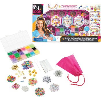 Lexibook cra-z-art cra-z-tart bead mania friendship  friendship brack workshop with 1,500 beads and 8+ year old accessories, 1+ 