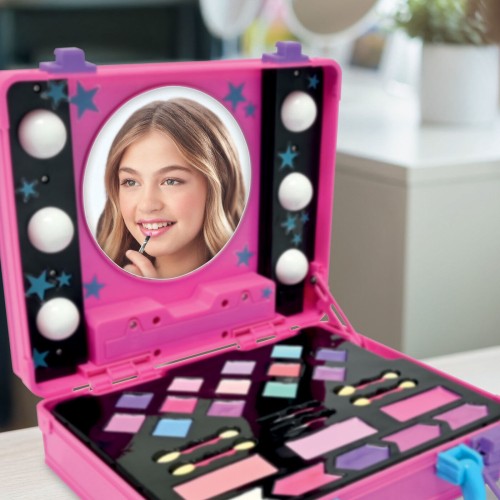 Lexibook Cra-z-art Light-up Beauty Studio Βαλιτσάκι Μακιγιάζ με Καθρέφτη και Φώτα 8+ Ετών, 1+ Παίκτες 35.CRSS26 3380743110783