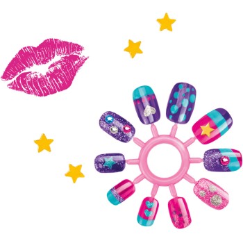 Lexibook Cra-z-art Βαλιτσάκι Glam and Go Βαλιτσάκι Μακιγιάζ με Σκιές, Κραγιόν, Βερνίκια και Αυτοκόλλητα Νυχιών 8+ Ετών, 1+ Παίκτ