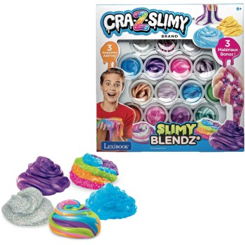 Lexibook Cra-z-art Slimy Blendz Kit 12 Ready Chlapers With Sequins, Foam and Beads 6+ Players, 1+ Players 35.CRSLIM4 33807431098