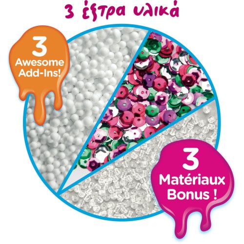 Lexibook Cra-z-art Slimy Blendz Kit 12 Ready Chlapers With Sequins, Foam and Beads 6+ Players, 1+ Players 35.CRSLIM4 33807431098