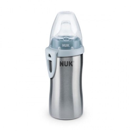 NUK Active Cup Παγούρι Ανοξείδωτο Ατσάλι 12M+ Σιέλ 215Ml 10255328 4008600251705