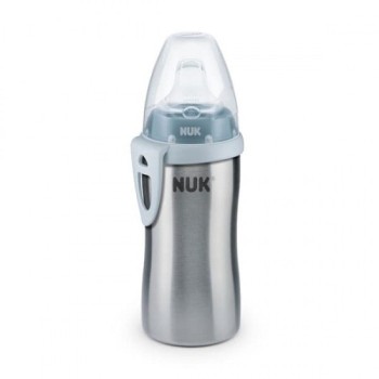 NUK Active Cup Παγούρι Ανοξείδωτο Ατσάλι 12M+ Σιέλ 215Ml 10255328 4008600251705