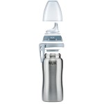 NUK Active Cup Water Canteen Stainless Steel 12M+ Σιέλ 215Ml 10255328 4008600251705