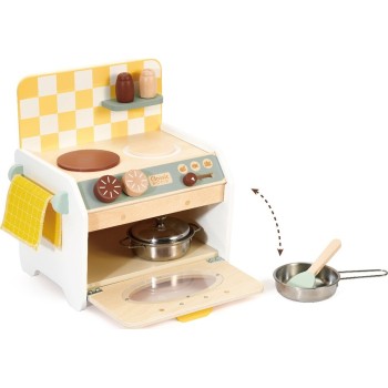 Classic World Wooden Mini Kitchen With Accessories C50567 6927049055676