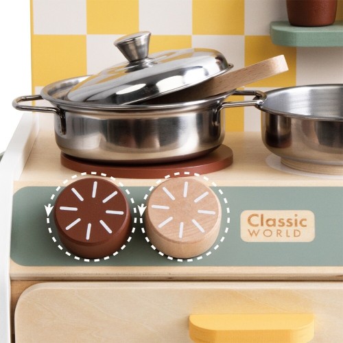 Classic World Ξύλινη Κουζίνα Μίνι με Αξεσουάρ C50567 6927049055676