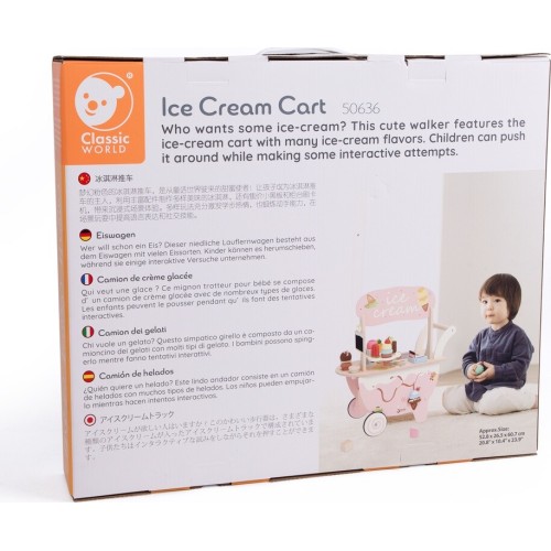 Classic World Wooden Trolley Ice Cream Parlor C50636 6927049056369