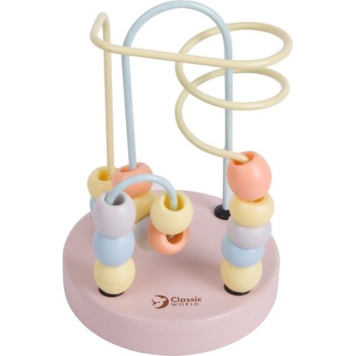 Classic World Ξύλινος Λαβύρινθος με Χάντρες Display 6τμχ C54143 6927049054143