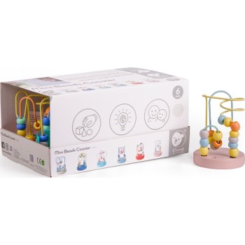Classic World Ξύλινος Λαβύρινθος με Χάντρες Display 6τμχ C54143 6927049054143