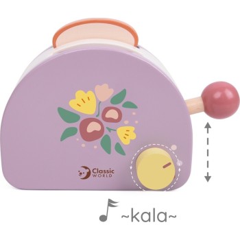 Classic World Wooden Toaster With Accessories C50640 6927049056406