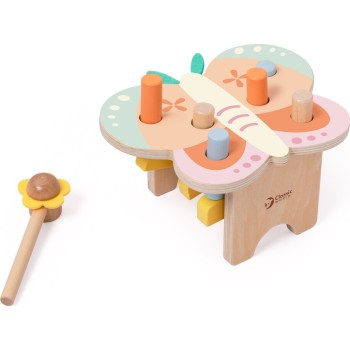 Classic World Butterfly Wooden Bench With Hammer C20269 6927049022692