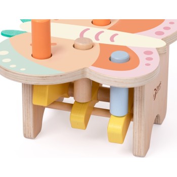 Classic World Butterfly Wooden Bench With Hammer C20269 6927049022692