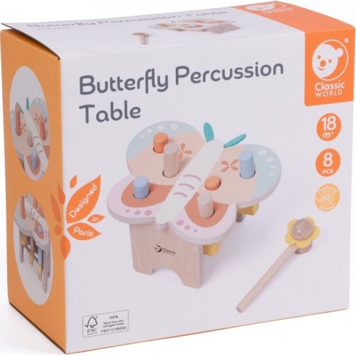 Classic World Butterfly Wooden Bench With Hammer C20269 6927049022692
