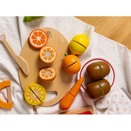 Classic World Wood Fruits on Cutting Wood C2824 6927049001086