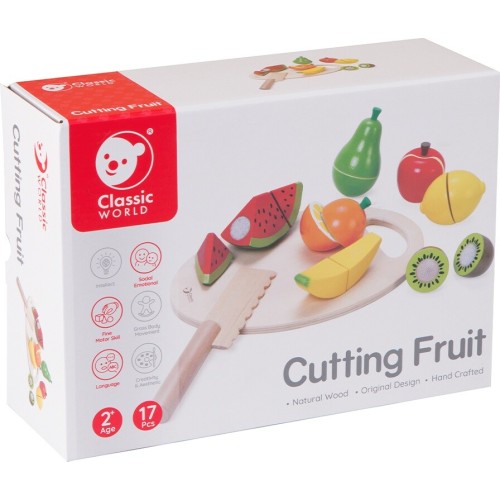 Classic World Wood Fruits on Cutting Wood C2824 6927049001086