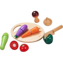 Classic World Wooden Vegetables on Cutting Wood C2825 6927049001093