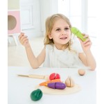 Classic World Wooden Vegetables on Cutting Wood C2825 6927049001093