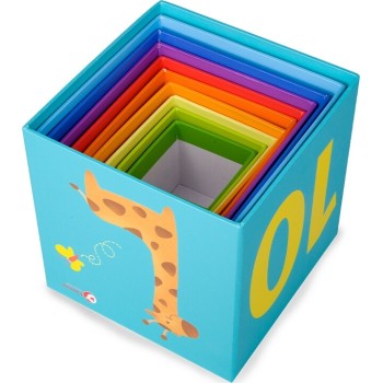 Classic World Stacking Cubes With Animals and Numbers C3567 6927049002106
