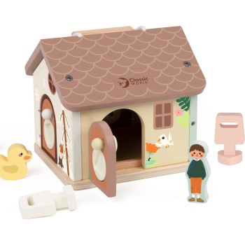 Classic World Wooden House With Locks C20270 6927049022708
