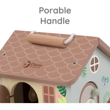 Classic World Wooden House With Locks C20270 6927049022708