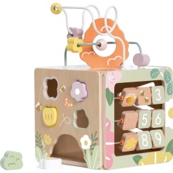 Classic World Multi-activity Wooden Cube Bees C20192 6927049021923
