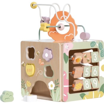 Classic World Multi-activity Wooden Cube Bees C20192 6927049021923