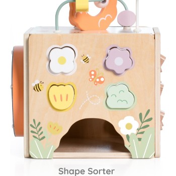 Classic World Multi-activity Wooden Cube Bees C20192 6927049021923