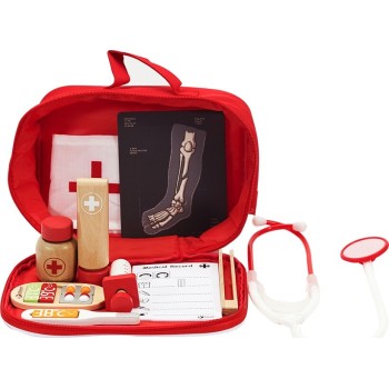 Classic World Wooden Doctor's Suitcase Set C54419 6927049054419