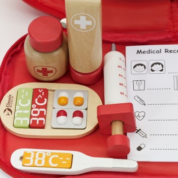 Classic World Wooden Doctor's Suitcase Set C54419 6927049054419
